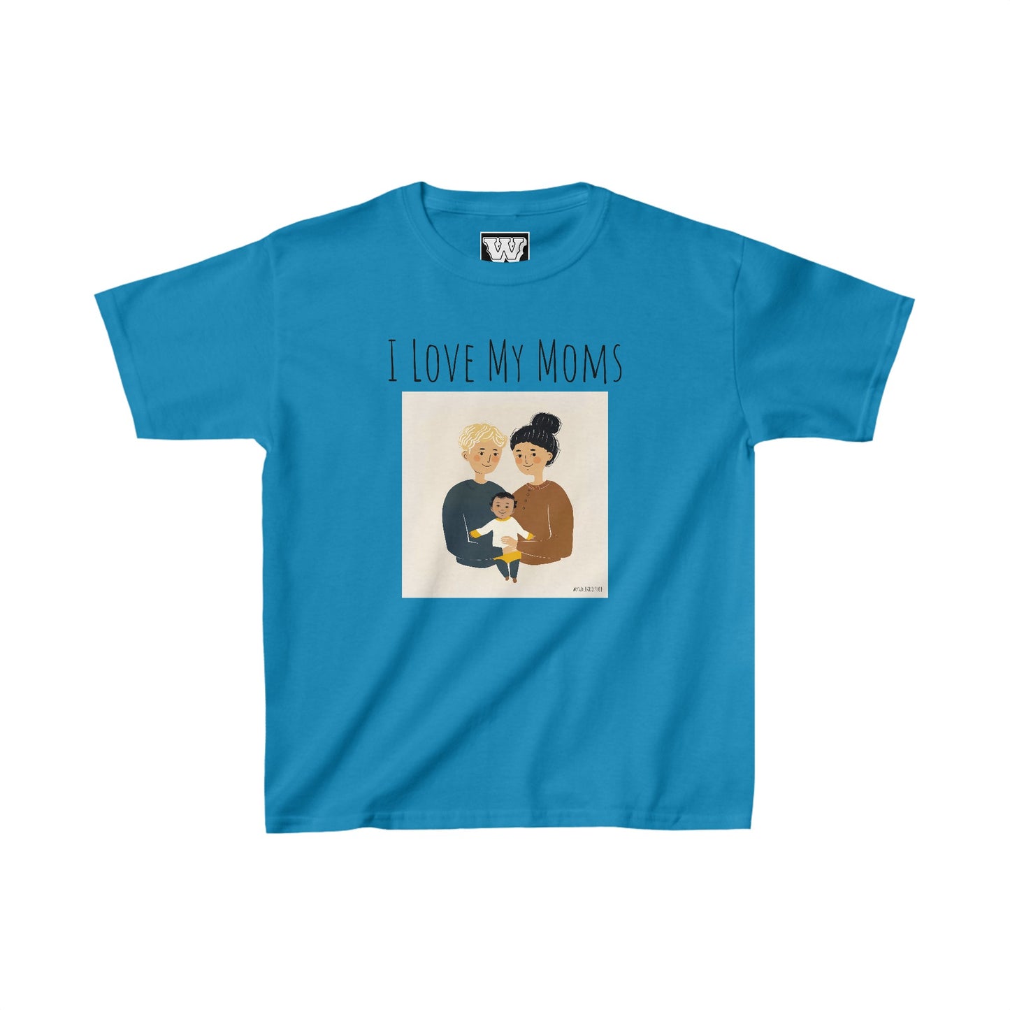 I Love My Moms - Kids Heavy Cotton™ Tee (Variant C)