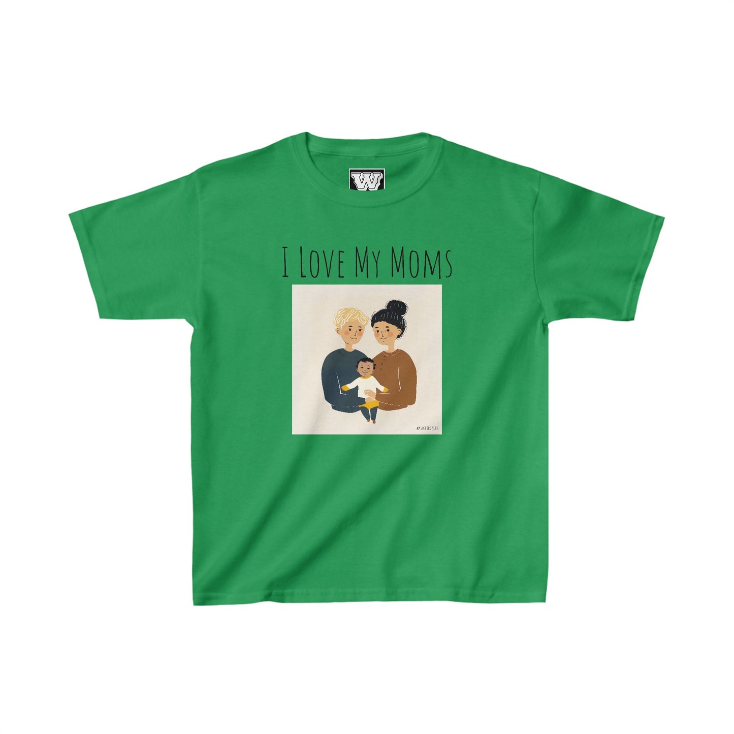 I Love My Moms - Kids Heavy Cotton™ Tee (Variant C)