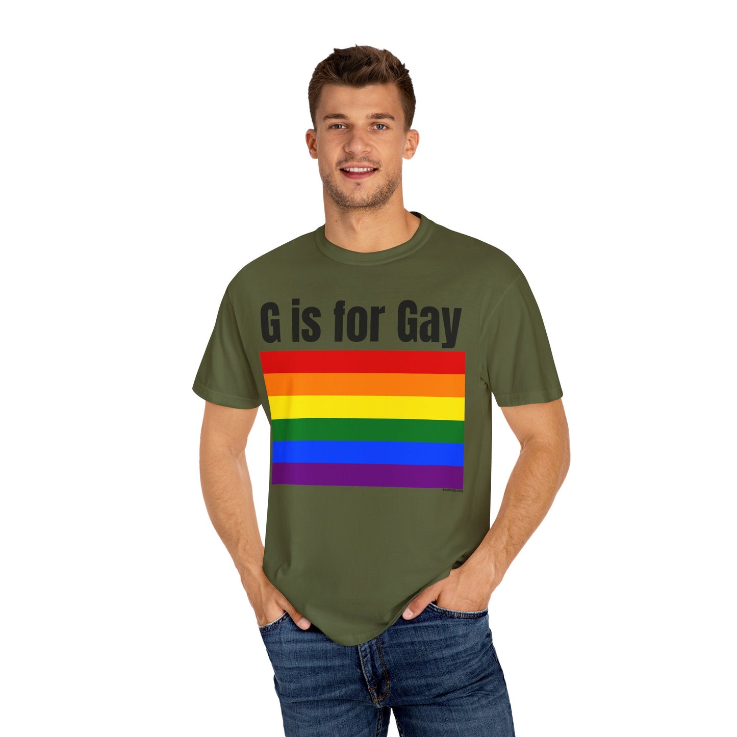 G is for Gay - Unisex Garment-Dyed T-shirt