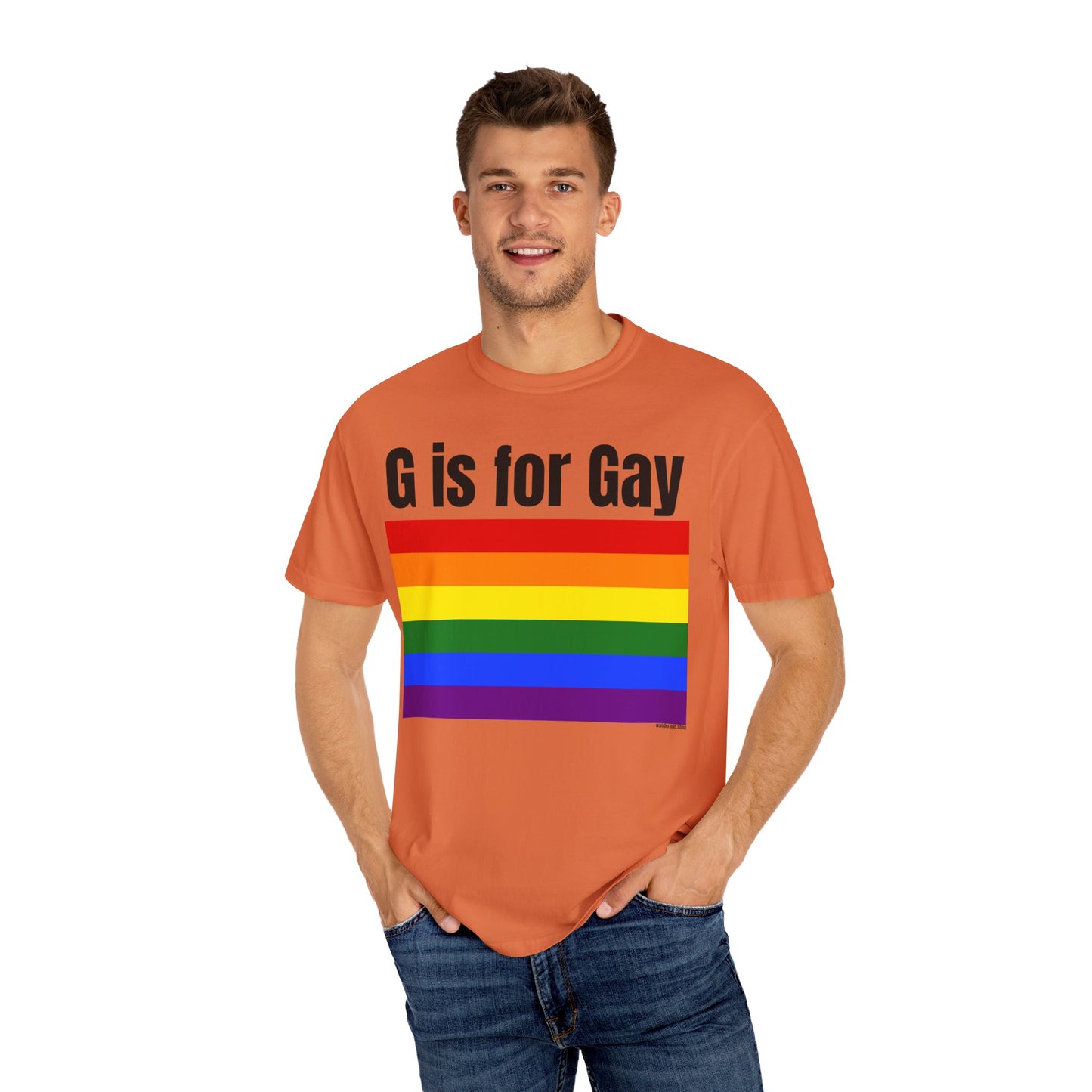G is for Gay - Unisex Garment-Dyed T-shirt
