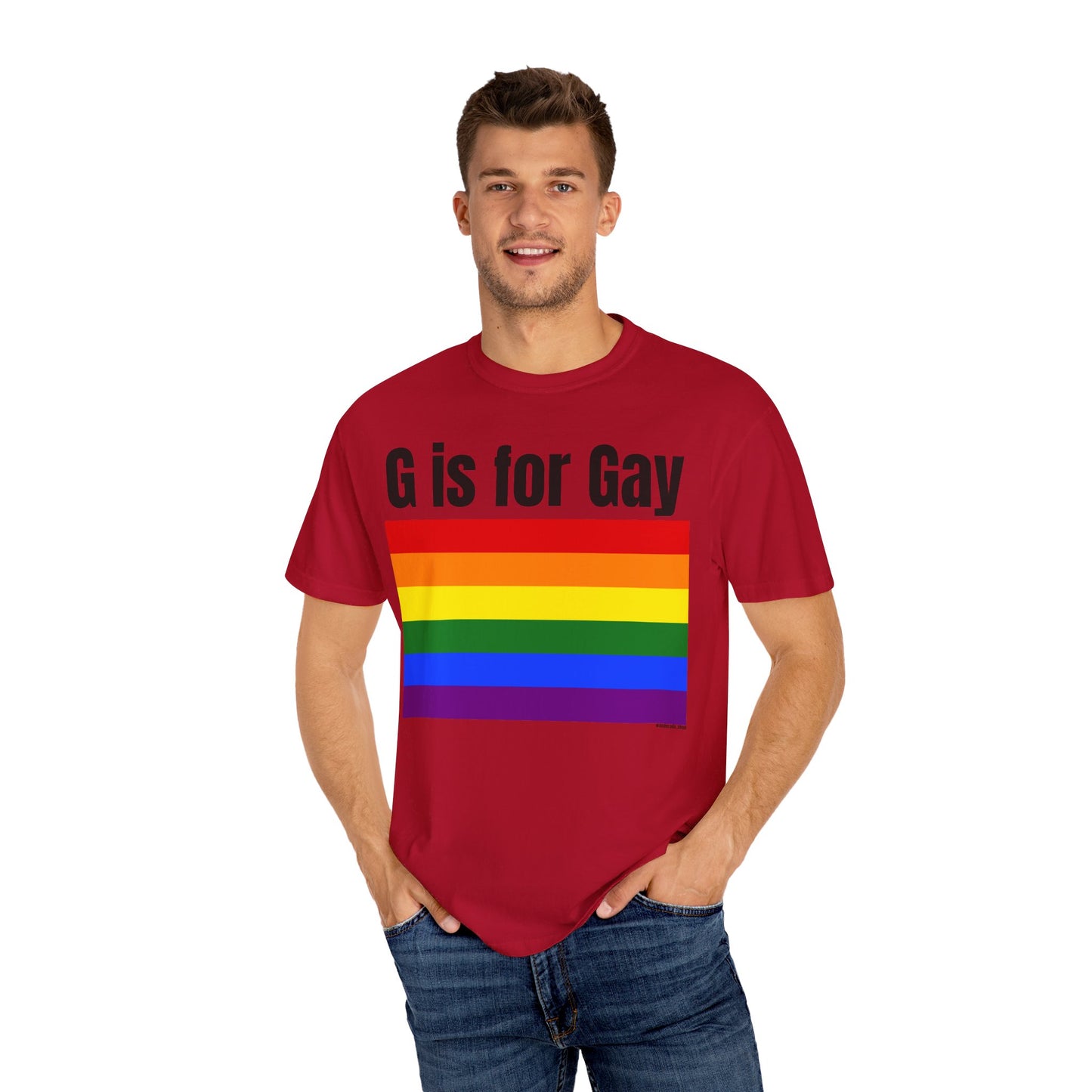 G is for Gay - Unisex Garment-Dyed T-shirt