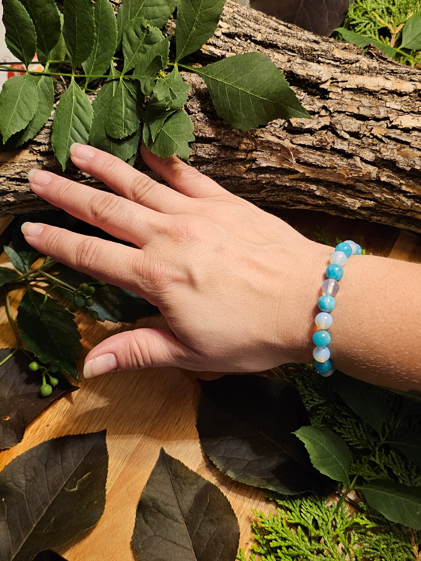 Balance in Blue | Blue Topaz + Moonstone Bracelet