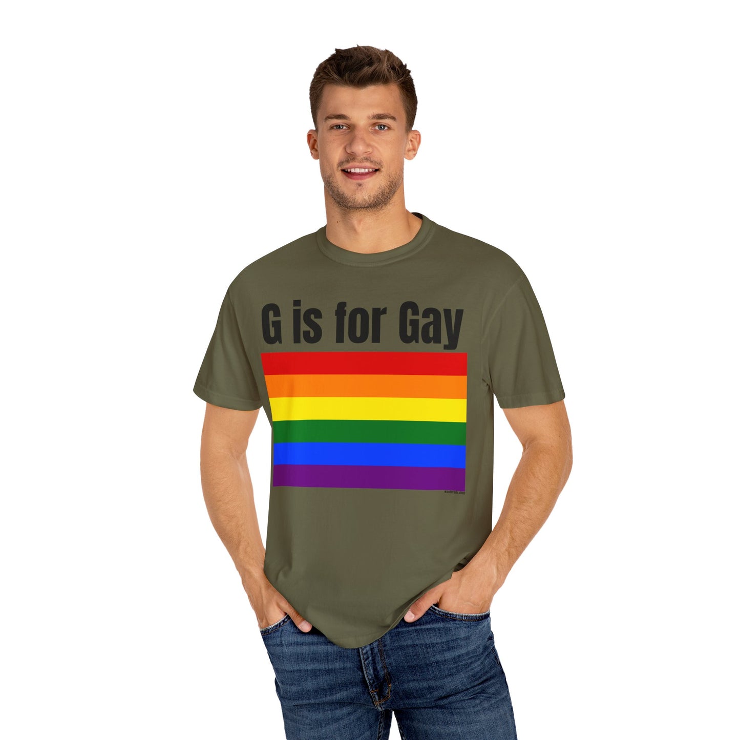 G is for Gay - Unisex Garment-Dyed T-shirt