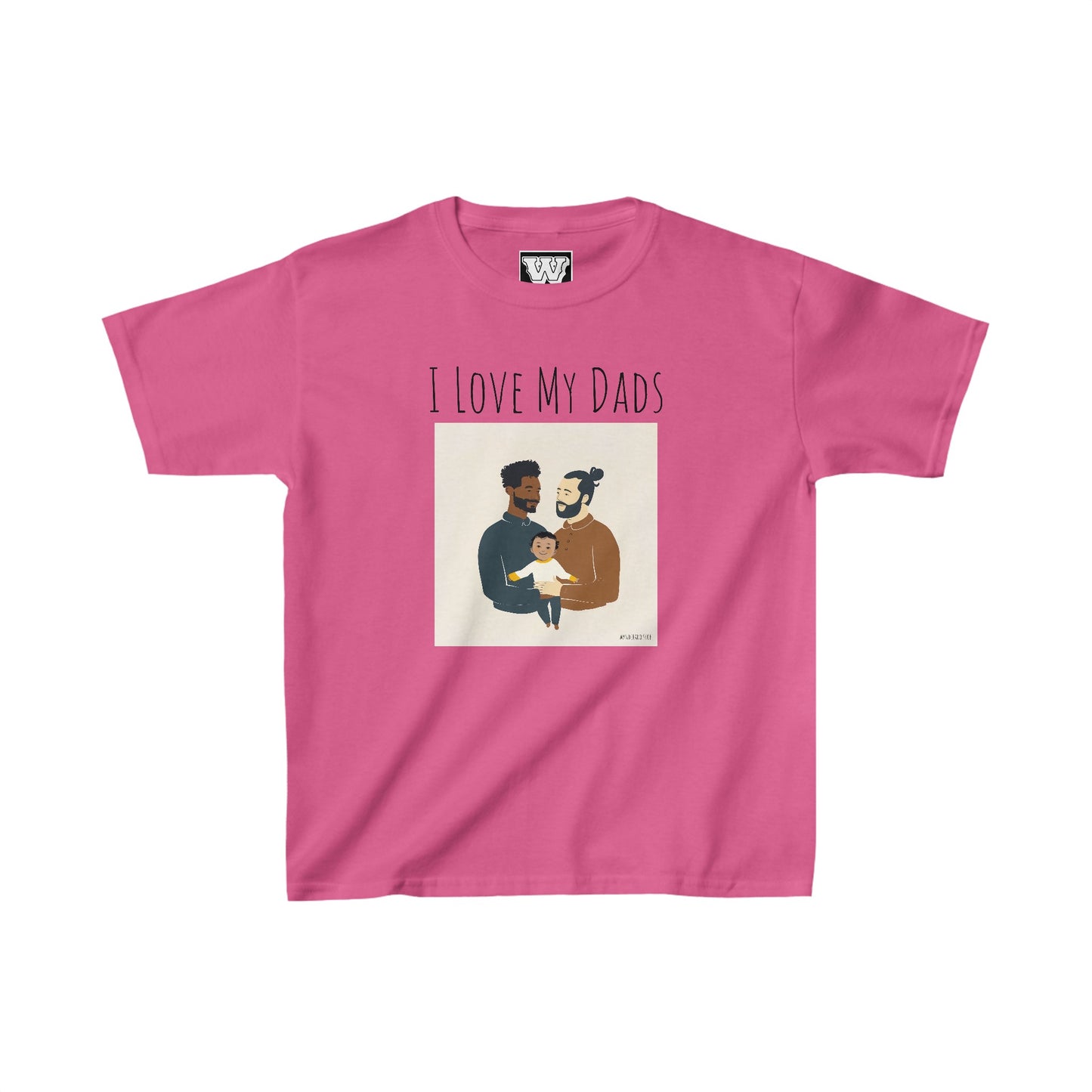 I Love My Dads - Kids Heavy Cotton™ Tee (Variant D)