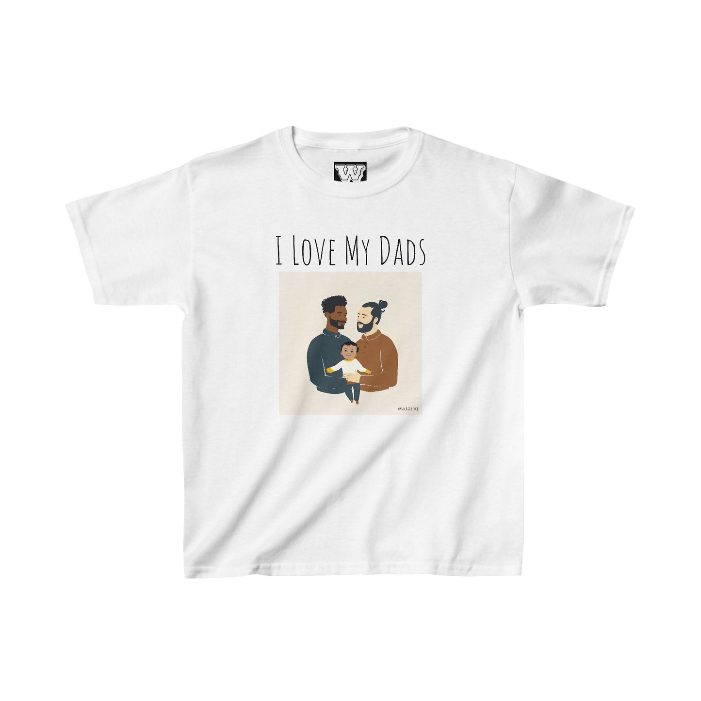 I Love My Dads - Kids Heavy Cotton™ Tee (Variant D)