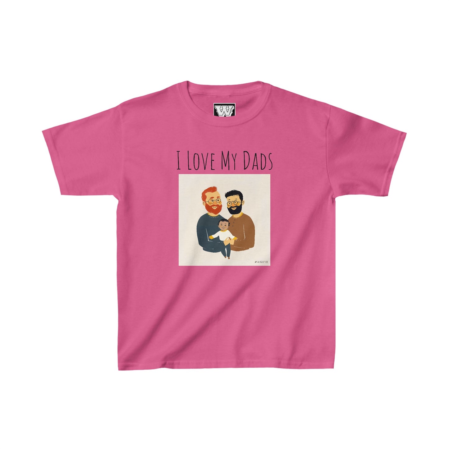 I Love My Dads - Kids Heavy Cotton™ Tee (Variant E)