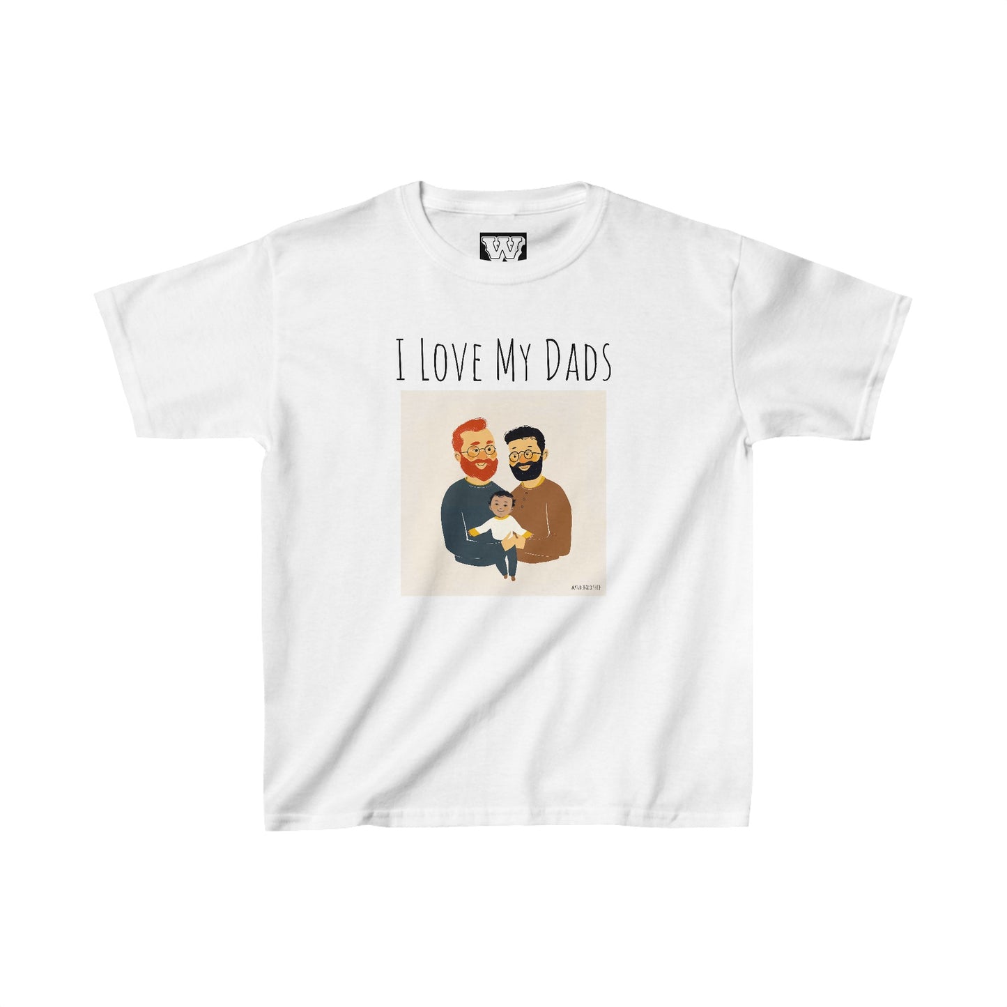I Love My Dads - Kids Heavy Cotton™ Tee (Variant E)
