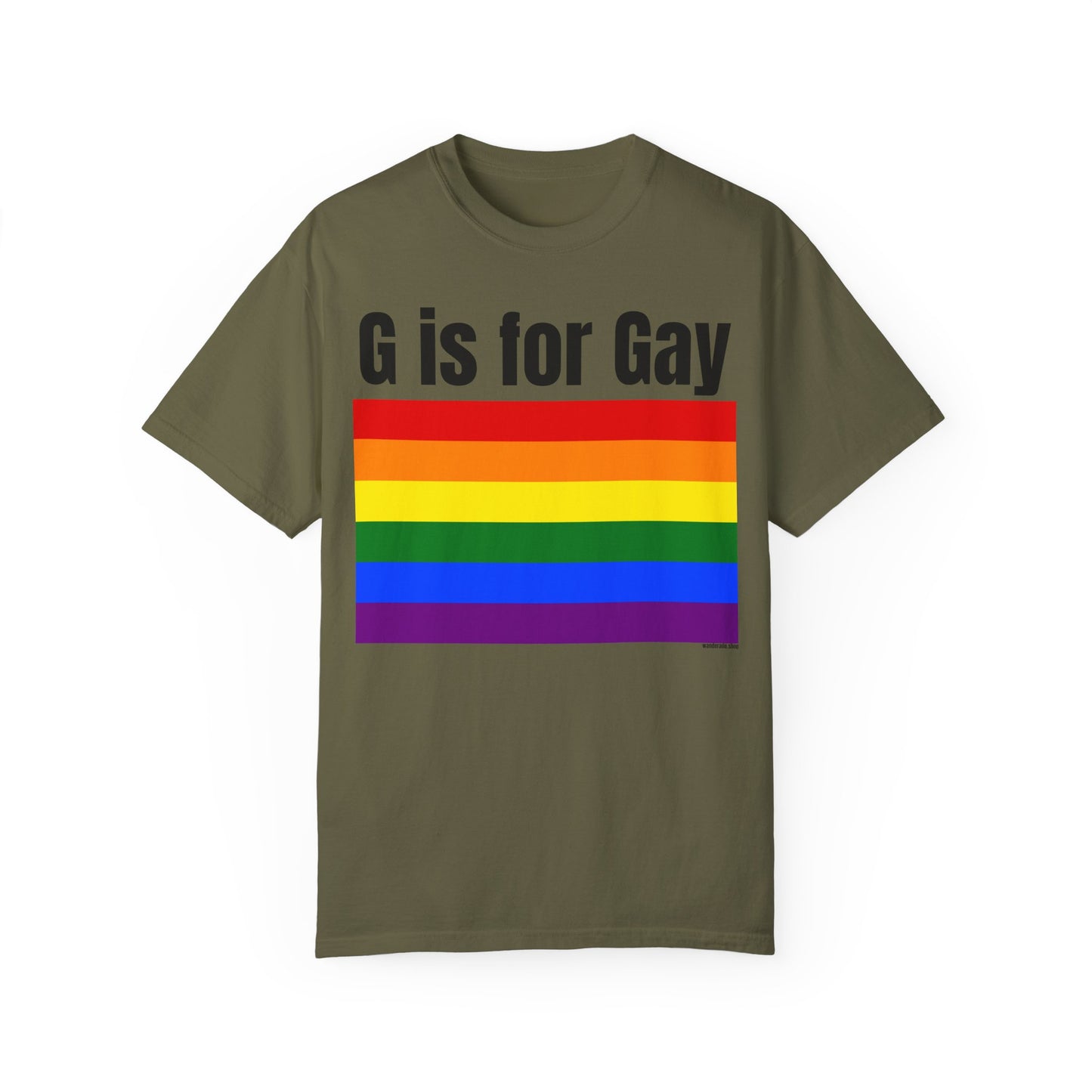 G is for Gay - Unisex Garment-Dyed T-shirt