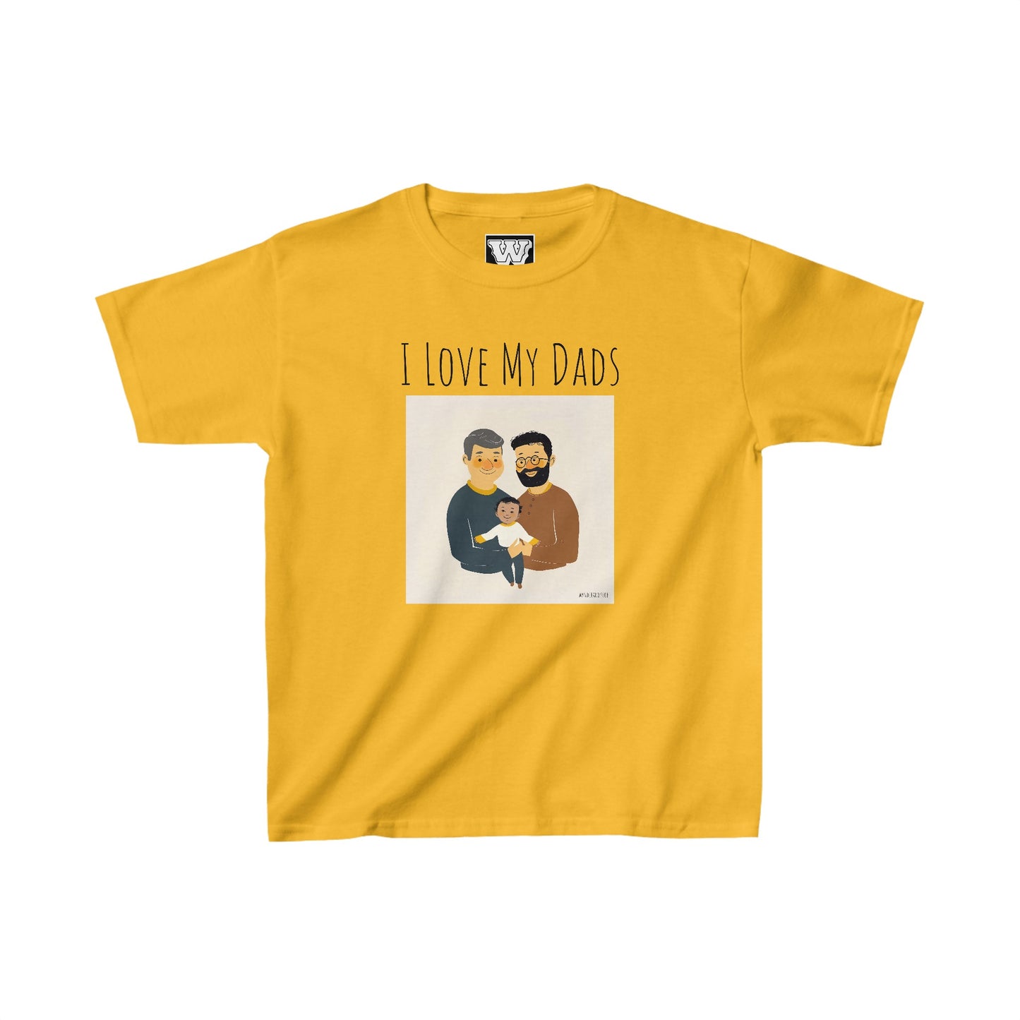I Love My Dads - Kids Heavy Cotton™ Tee (Variant C)
