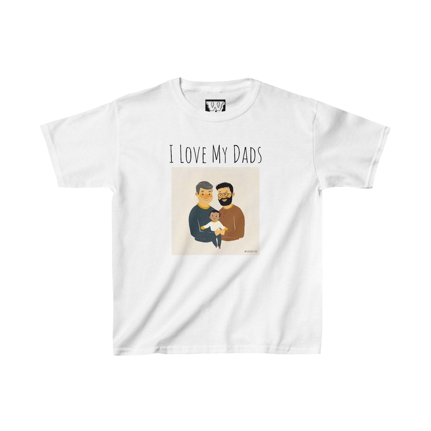 I Love My Dads - Kids Heavy Cotton™ Tee (Variant C)