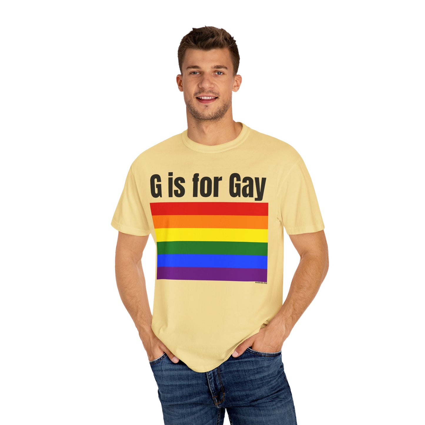 G is for Gay - Unisex Garment-Dyed T-shirt