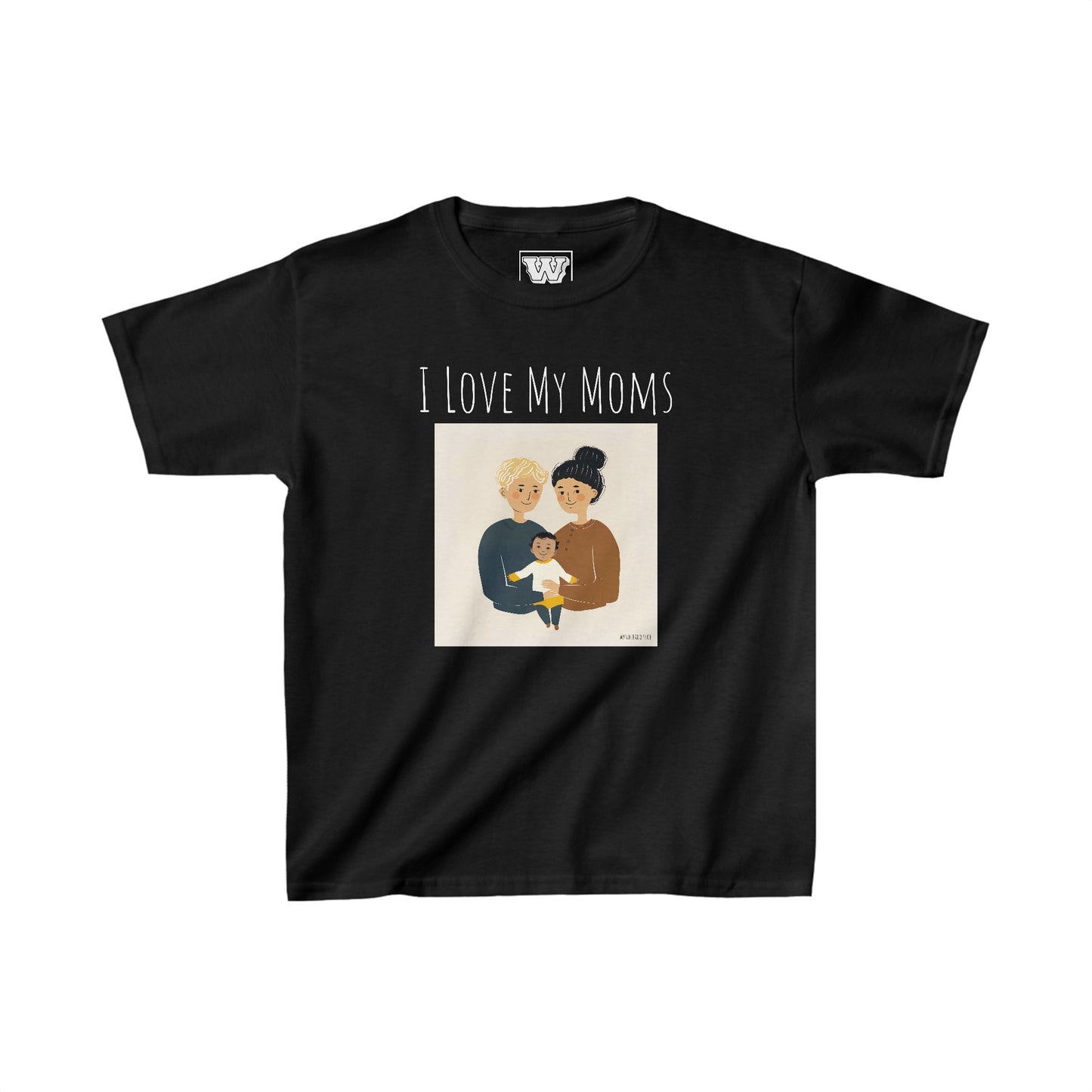 I Love My Moms - Kids Heavy Cotton™ Tee (Variant C)