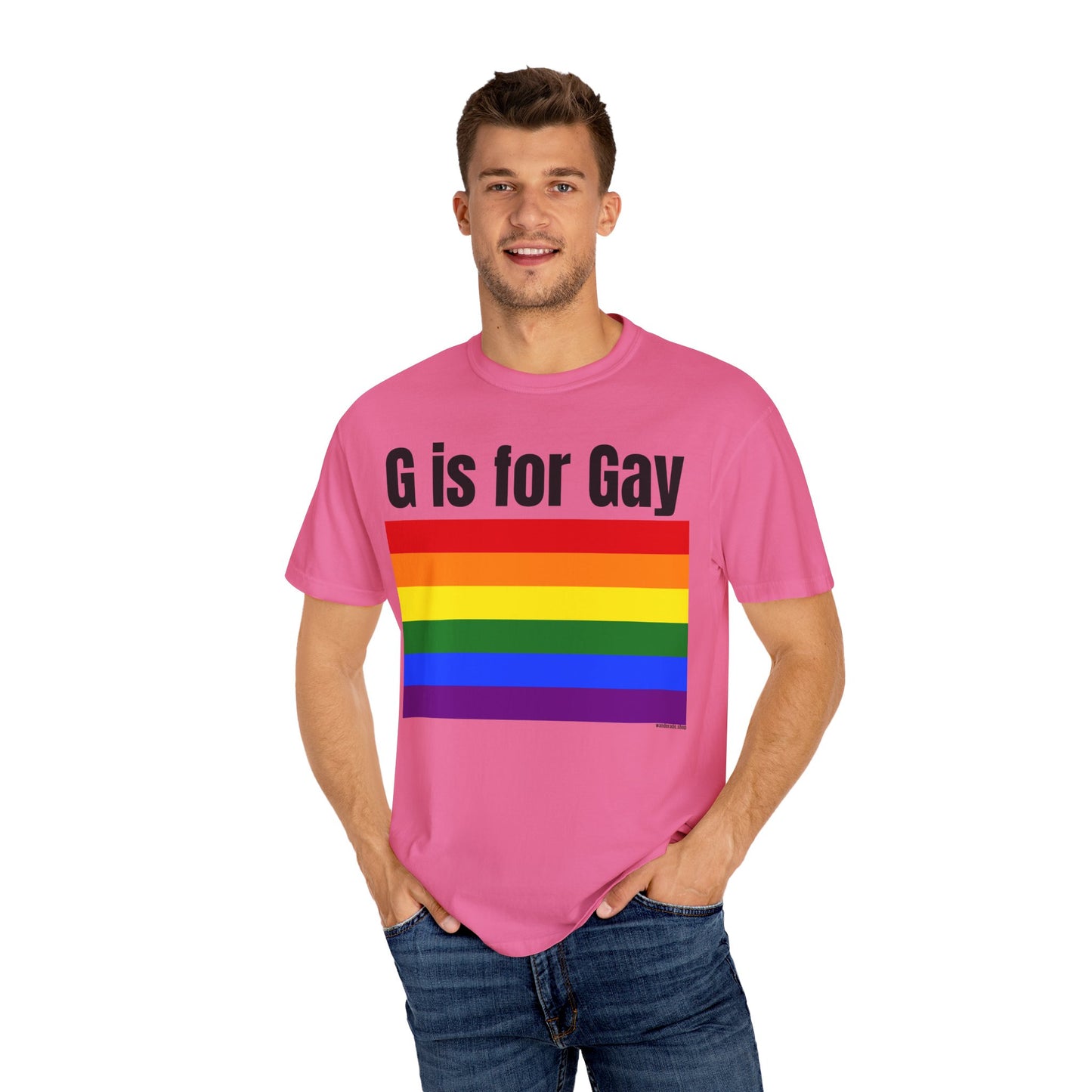 G is for Gay - Unisex Garment-Dyed T-shirt