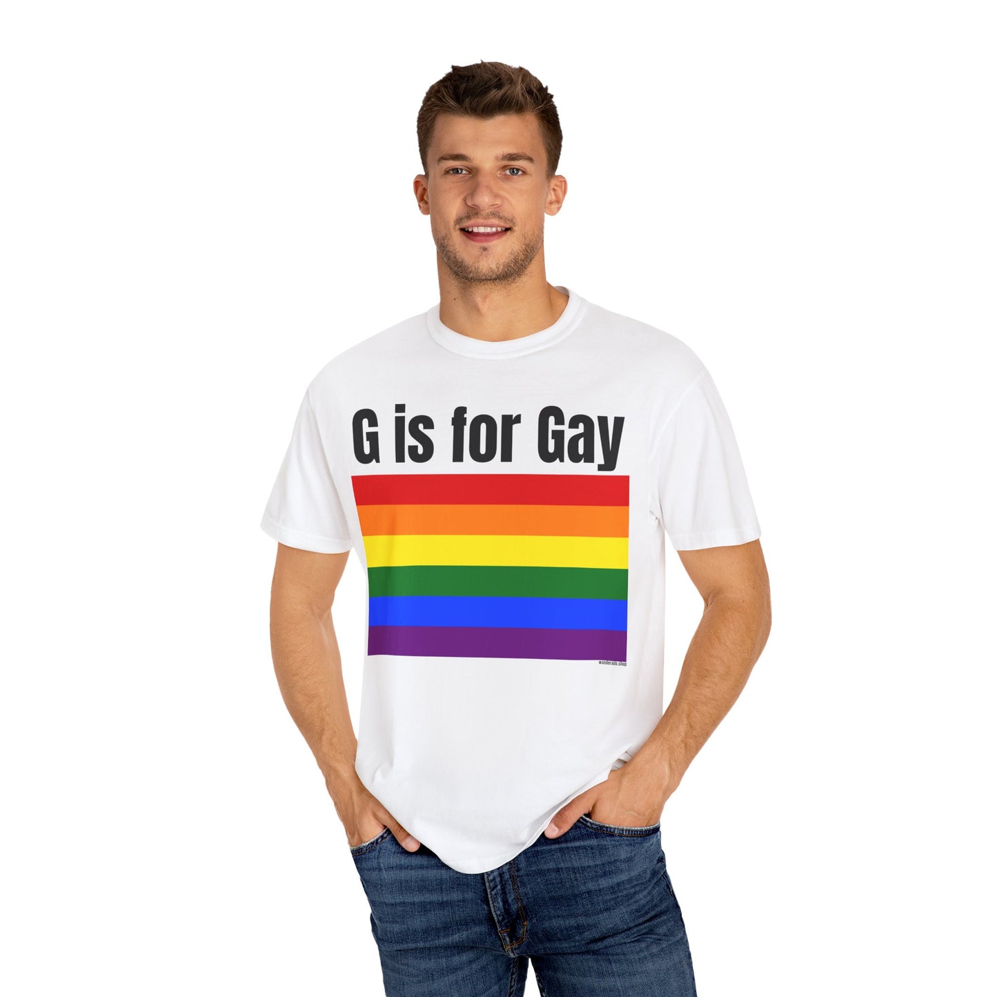 G is for Gay - Unisex Garment-Dyed T-shirt