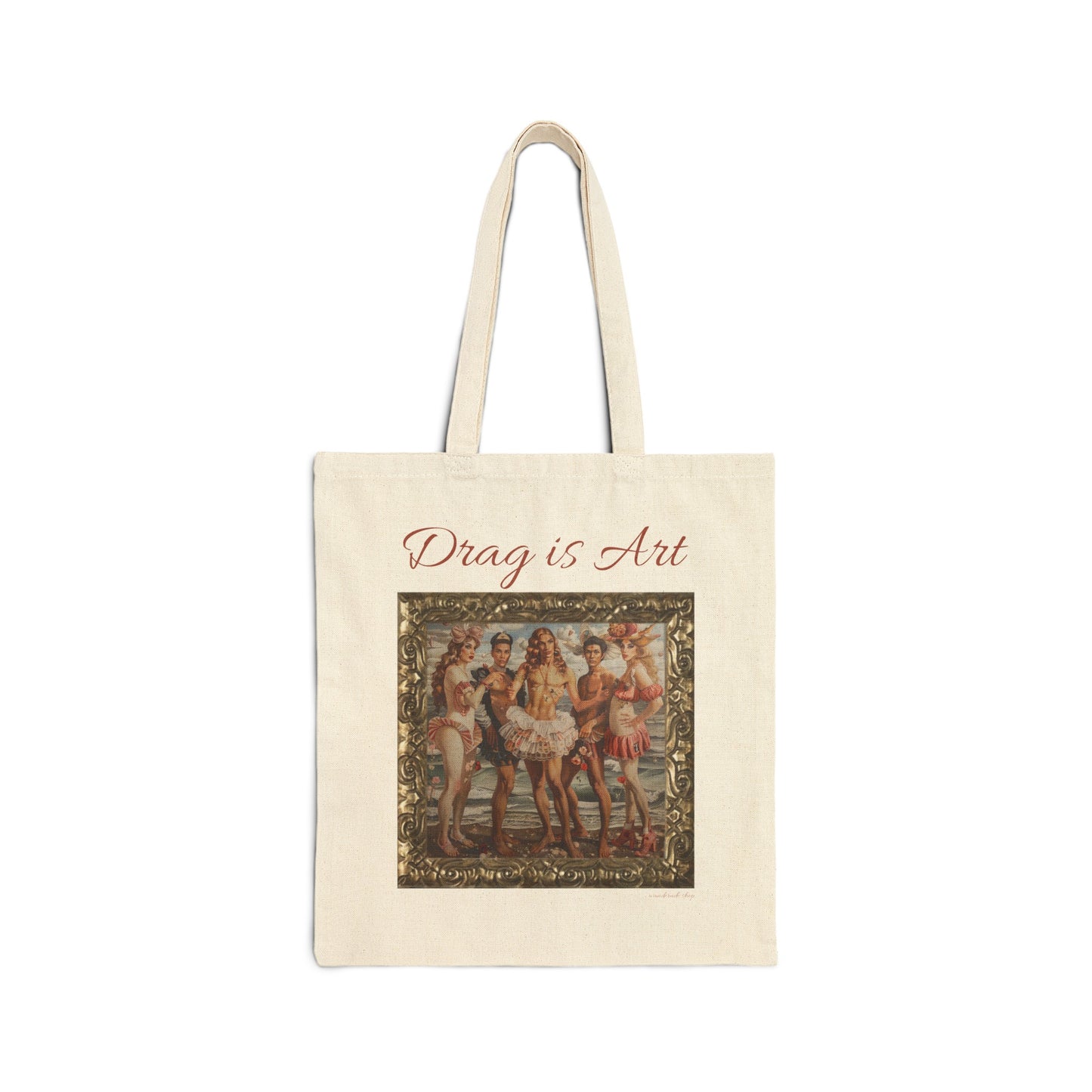 Drag is Art - Cotton Canvas Tote Bag - Botticelli