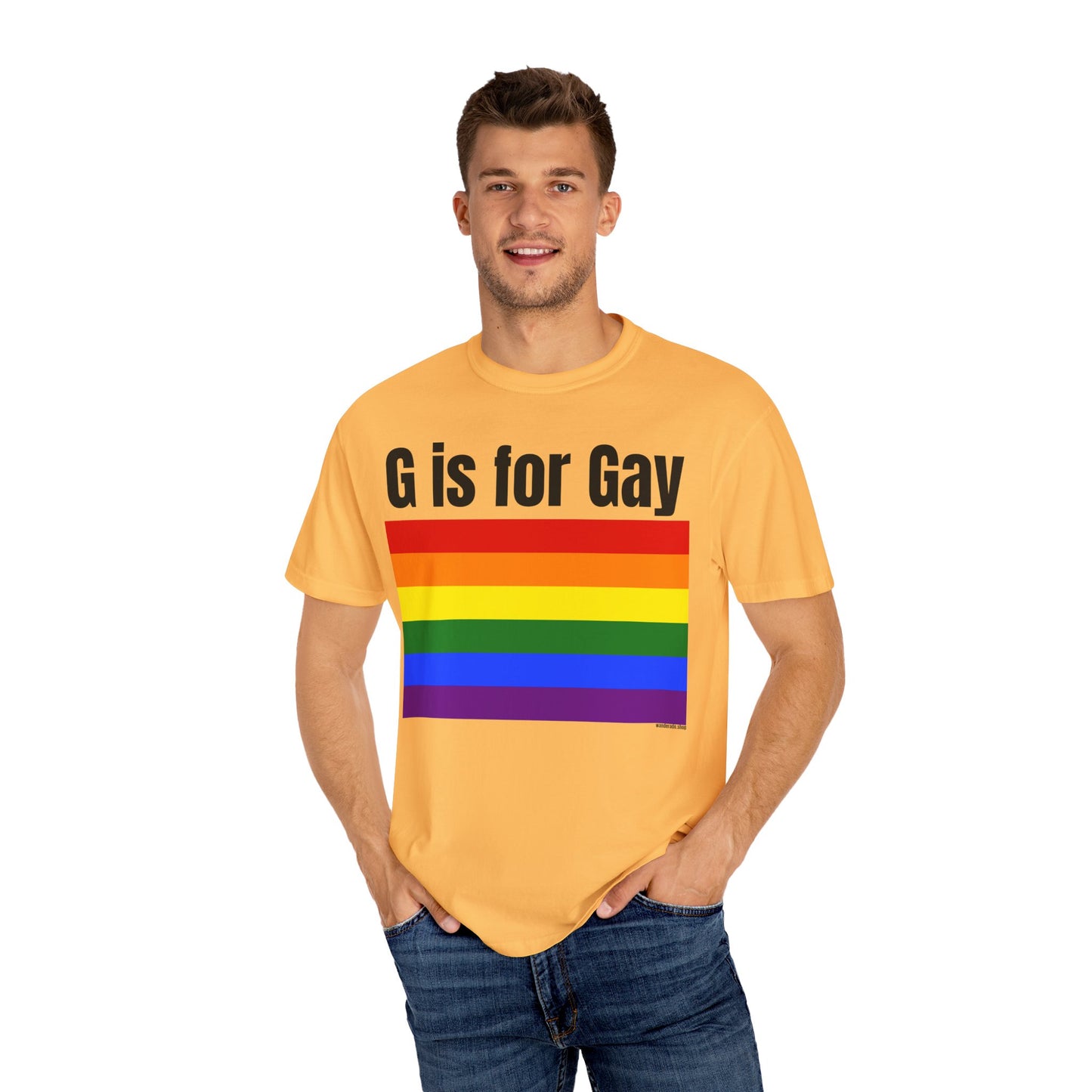 G is for Gay - Unisex Garment-Dyed T-shirt