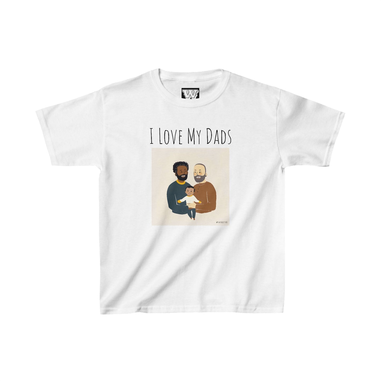 I Love My Dads - Kids Heavy Cotton™ Tee (Variant B)