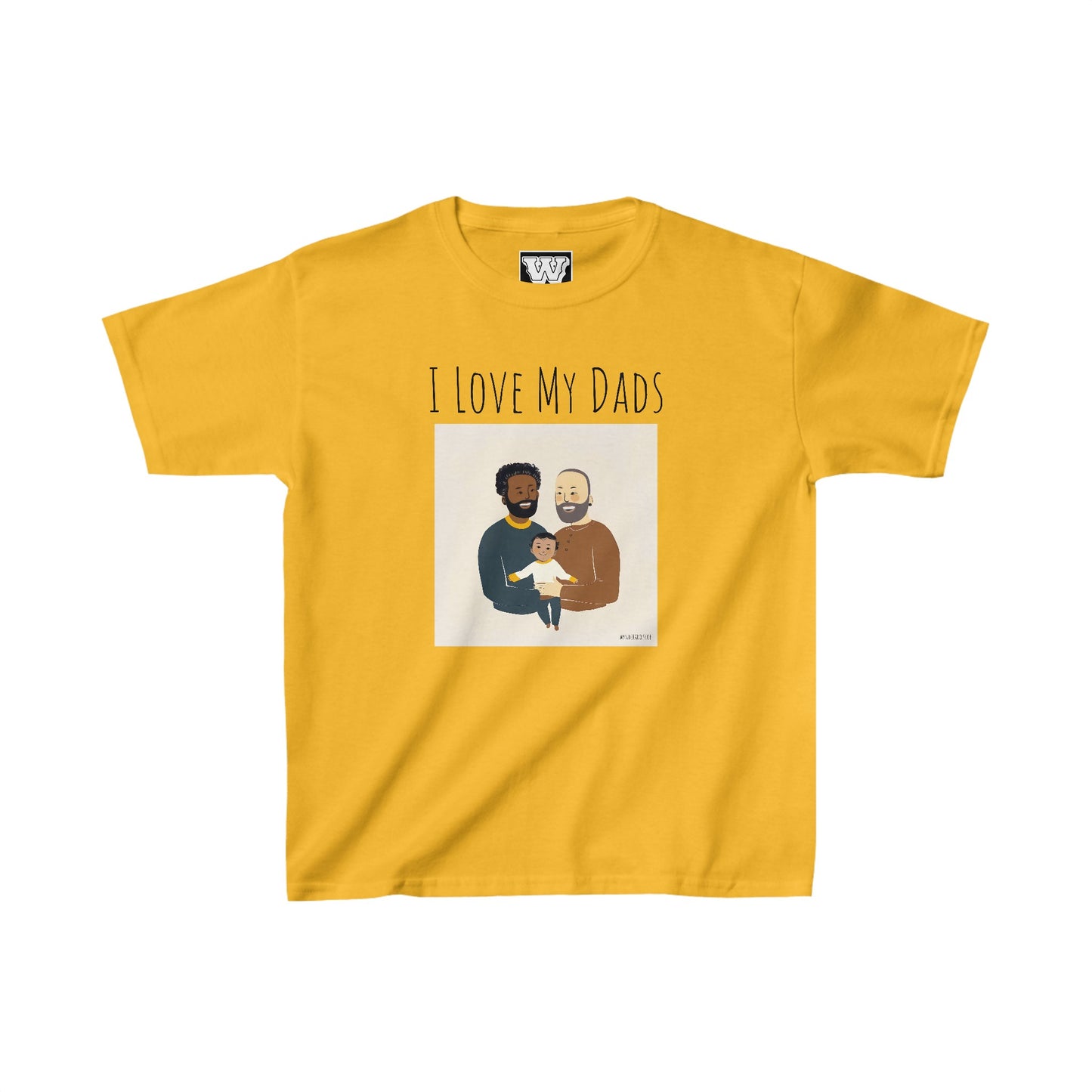 I Love My Dads - Kids Heavy Cotton™ Tee (Variant B)