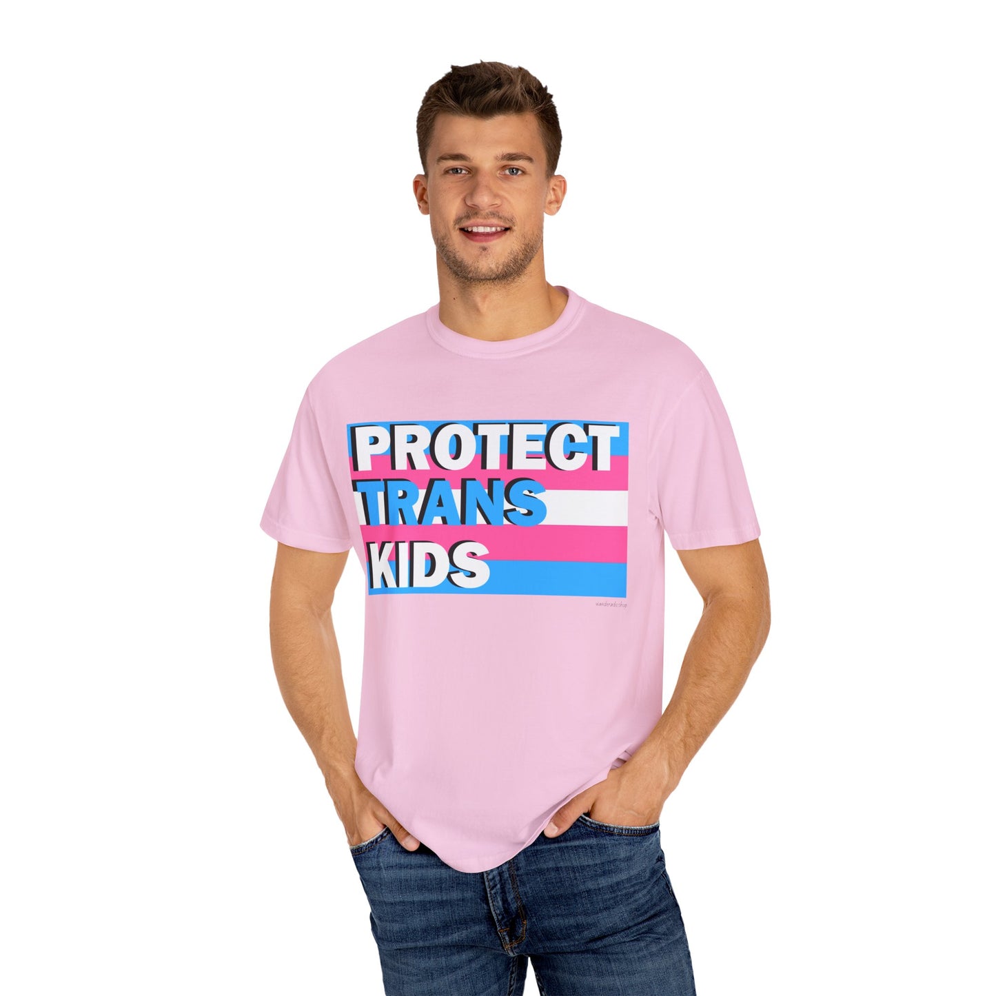 Protect Trans Kids - Unisex Garment-Dyed T-shirt