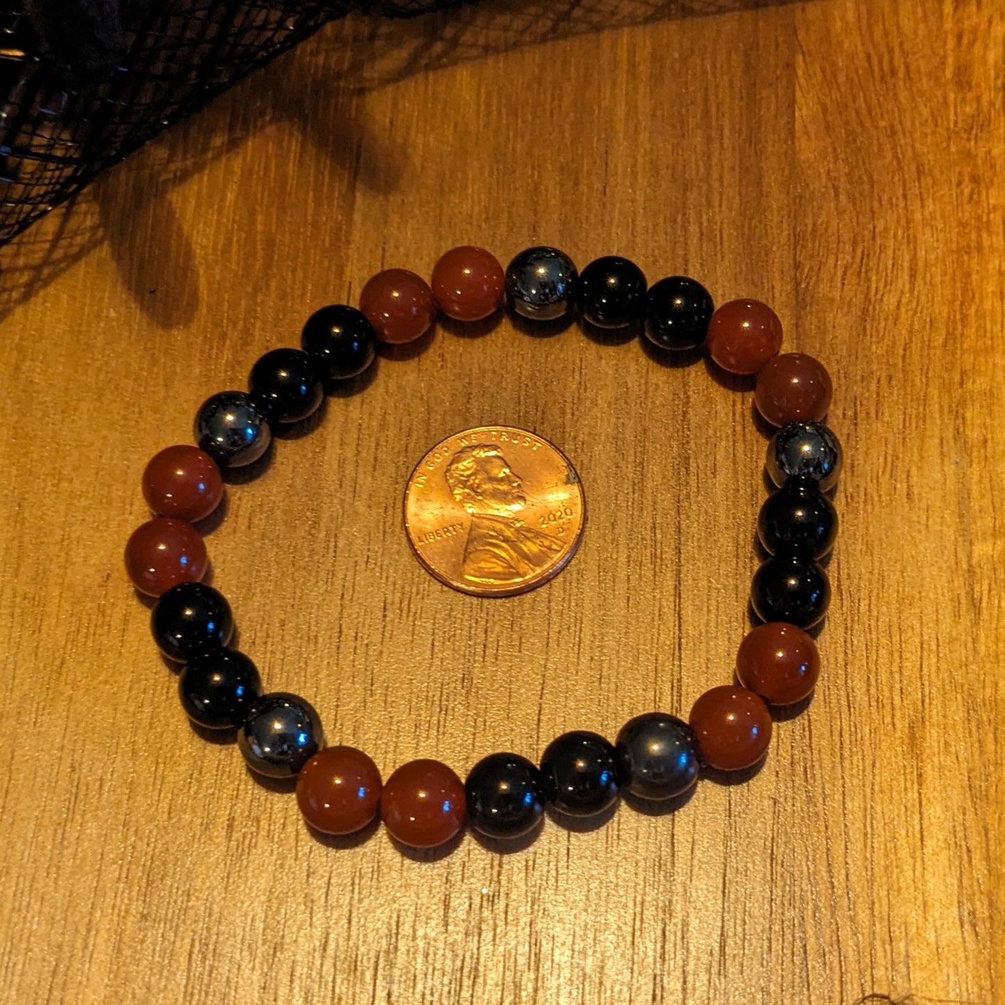 Balanced Warrior | Obsidian + Garnet + Hematite Bracelet